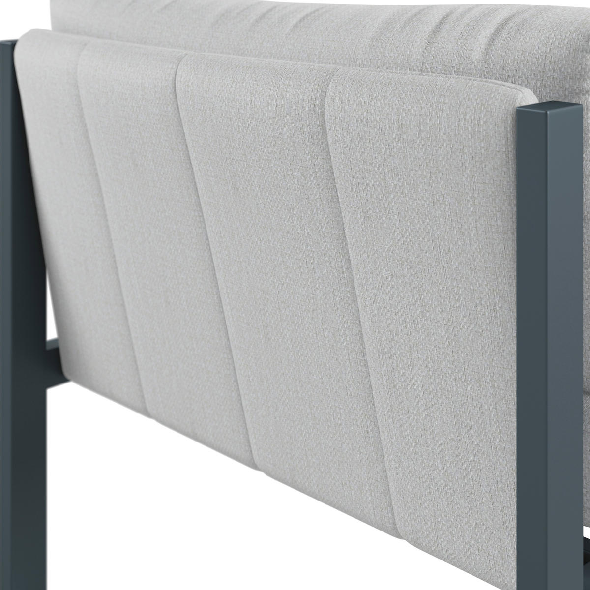 LOUNGEMITTELTEIL  - Anthrazit/Grau, Design, Textil/Metall (80/73/76cm) - Dieter Knoll