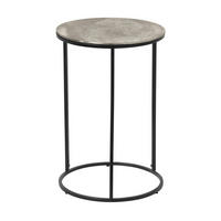 ODKLÁDACÍ STOLEK, černá, barvy stříbra - černá/barvy stříbra, Moderní, kov (41/61cm)