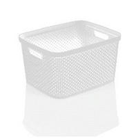 ÚLOŽNÝ BOX, plast - bílá, Basics, plast (28,5/38,5/22cm) - Homeware