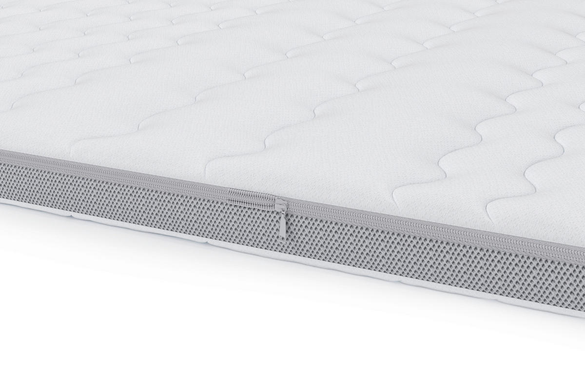 TOPPER 140/200 cm Höhe ca. 5 cm  - Weiß, MODERN, Textil (140/200cm) - Livetastic