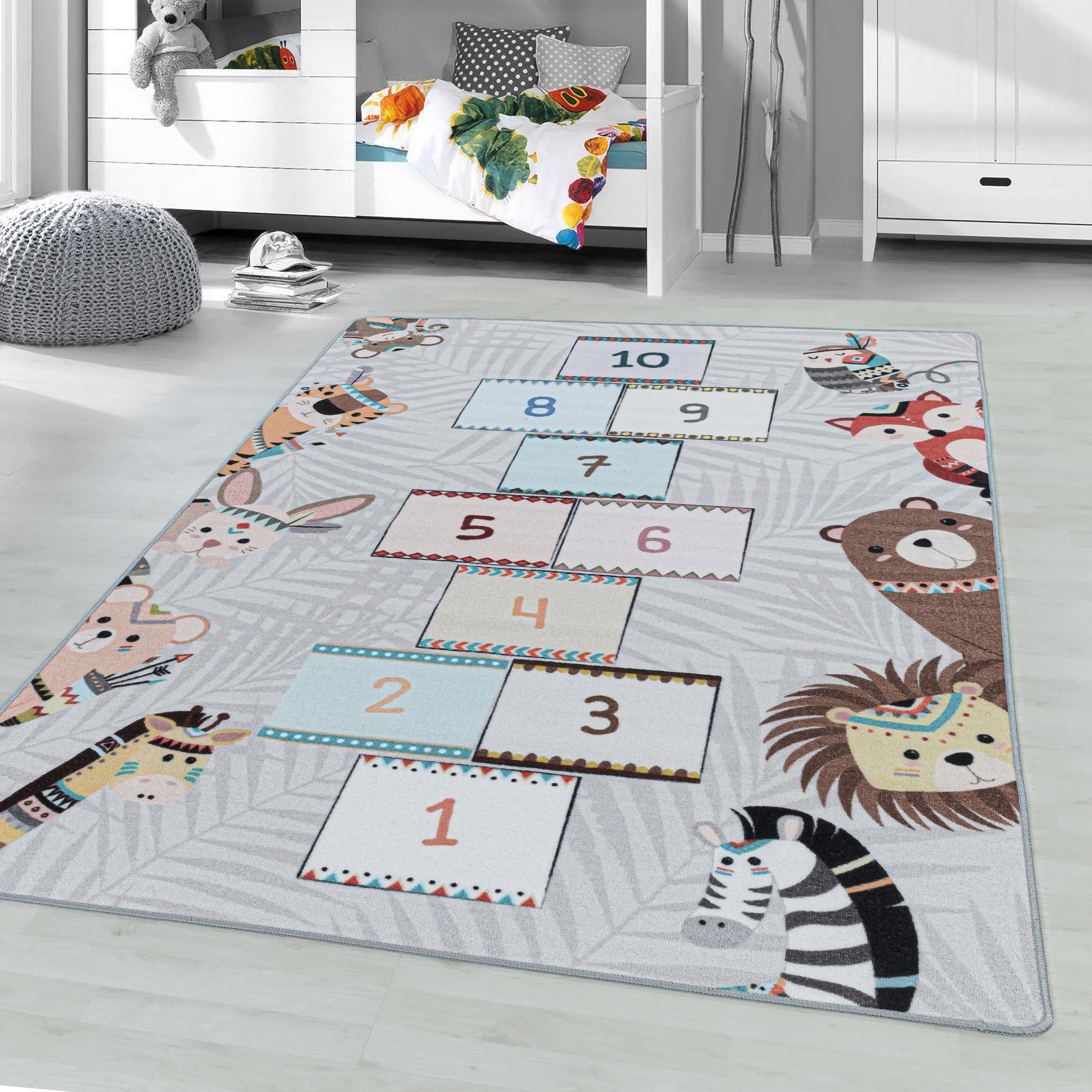 KOBEREC NA HRANÍ, 120/170 cm, šedá - šedá, Trend, textil/plast (120/170cm) - Ben'n'jen
