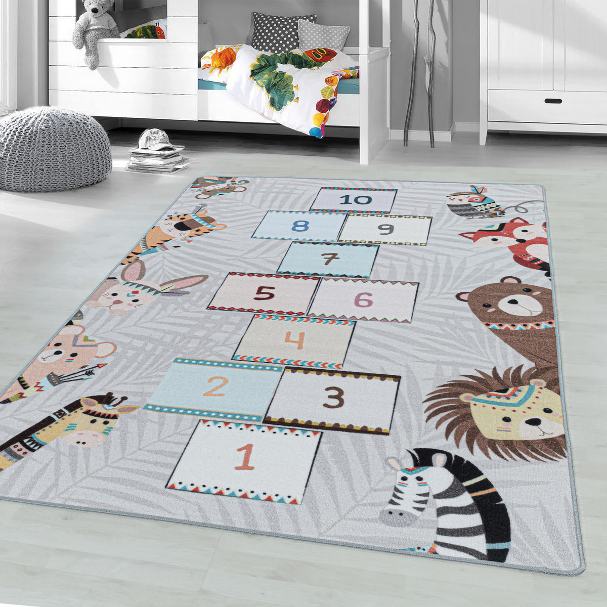 SPIELTEPPICH 160/230 cm Play 2903 grau  - Grau, Trend, Kunststoff/Textil (160/230cm)