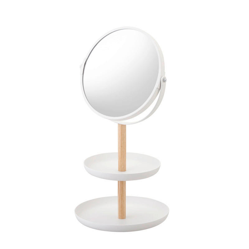SCHMUCKHALTER - Weiss, Basics, Glas/Holz (17,5/16/33cm)