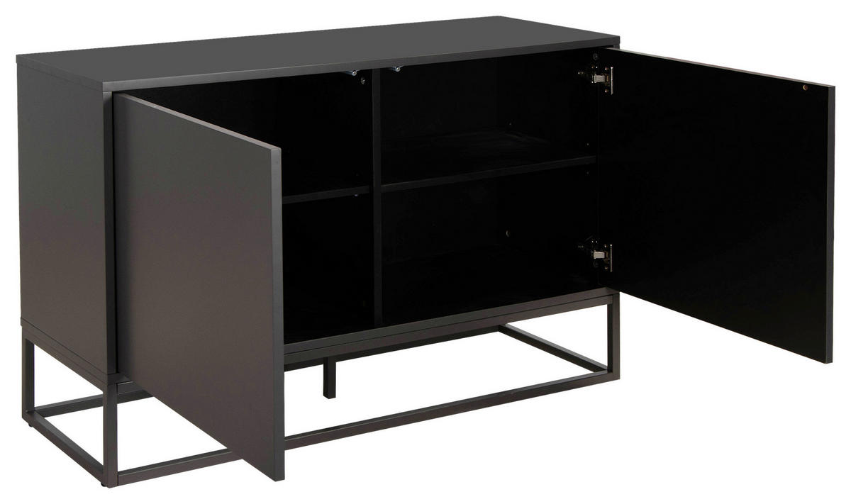 SIDEBOARD  in 120/76/40 cm  - Grau, Design, Holzwerkstoff/Metall (120/76/40cm) - MID.YOU