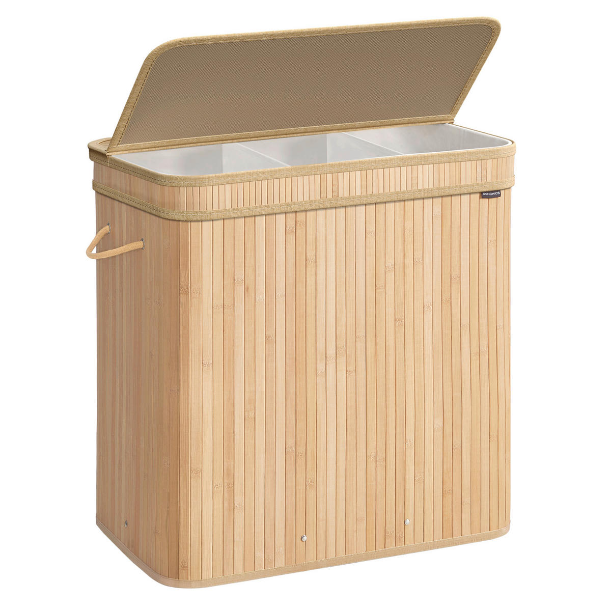 WÄSCHEKORB - Naturfarben, Basics, Naturmaterialien/Textil (62,5/61/41,5cm)