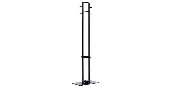 GARDEROBENSTÄNDER in Schwarz 56/180/28 cm   - Schwarz, Design, Metall (56/180/28cm) - Xora
