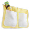 BETTTASCHE - Gelb/Weiß, KONVENTIONELL, Textil (56/32/2cm) - MID.YOU