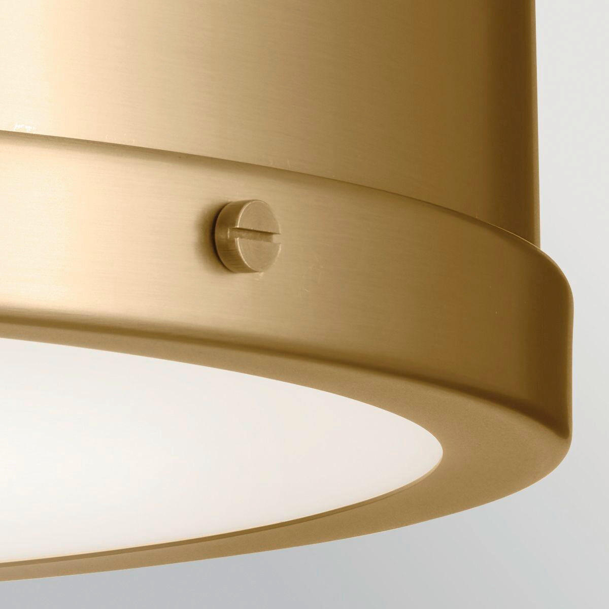 DECKENLEUCHTE Kichler 14,6/45,7 cm  - Goldfarben, Design, Glas/Metall (14,6/45,7cm) - Elstead Lighting