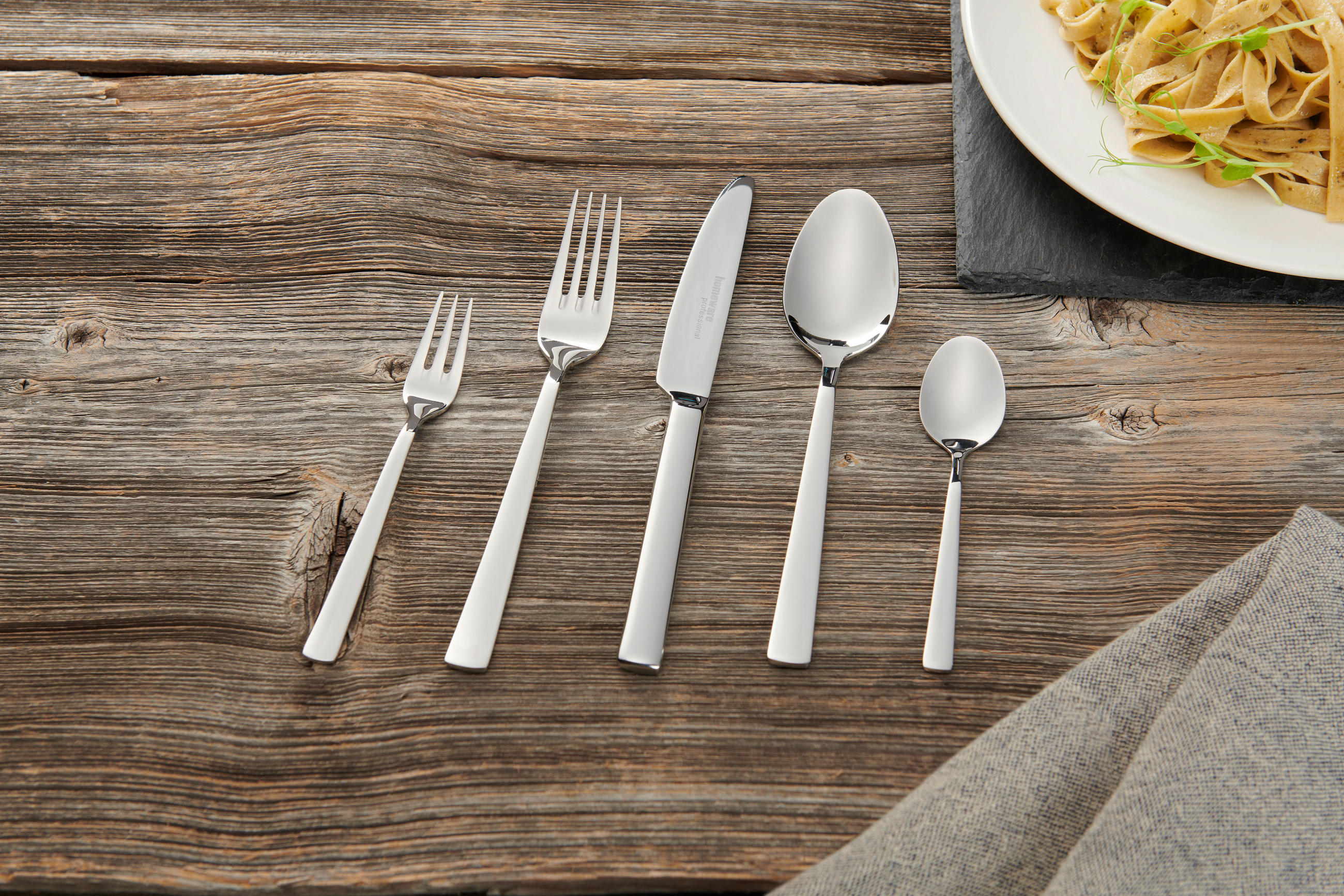 BESTECKSET 60-teilig Edelstahl  - Edelstahlfarben, Basics, Metall - Homeware Profession.