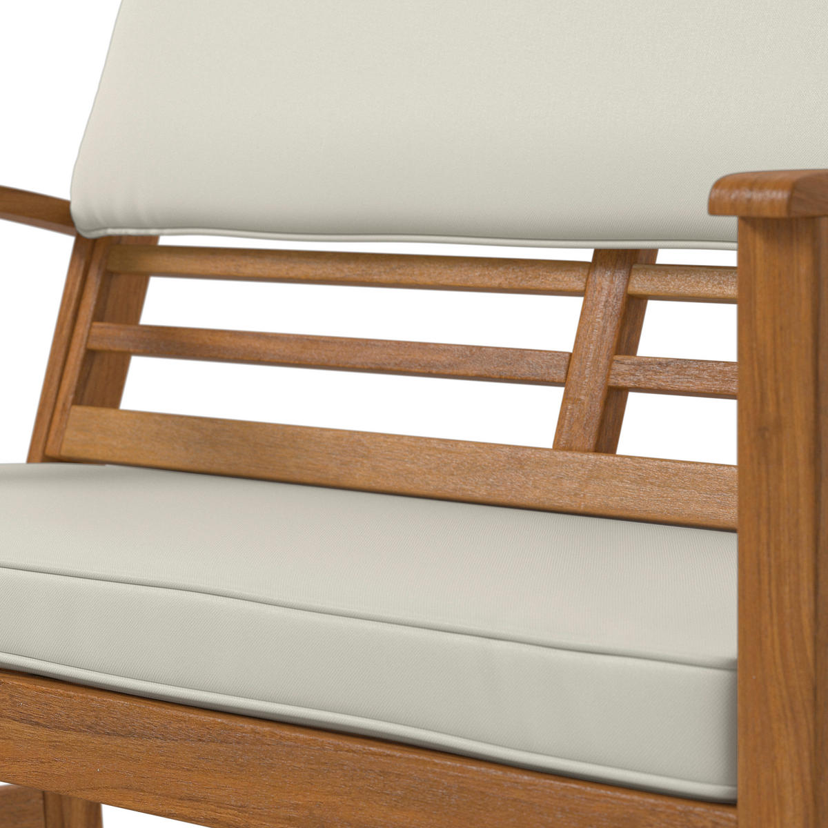 LOUNGEGARNITUR   80/50/33 cm Akazie vollmassiv  - Beige/Akaziefarben, MODERN, Holz/Wellpappe (80/50/33cm) - Ambia Garden