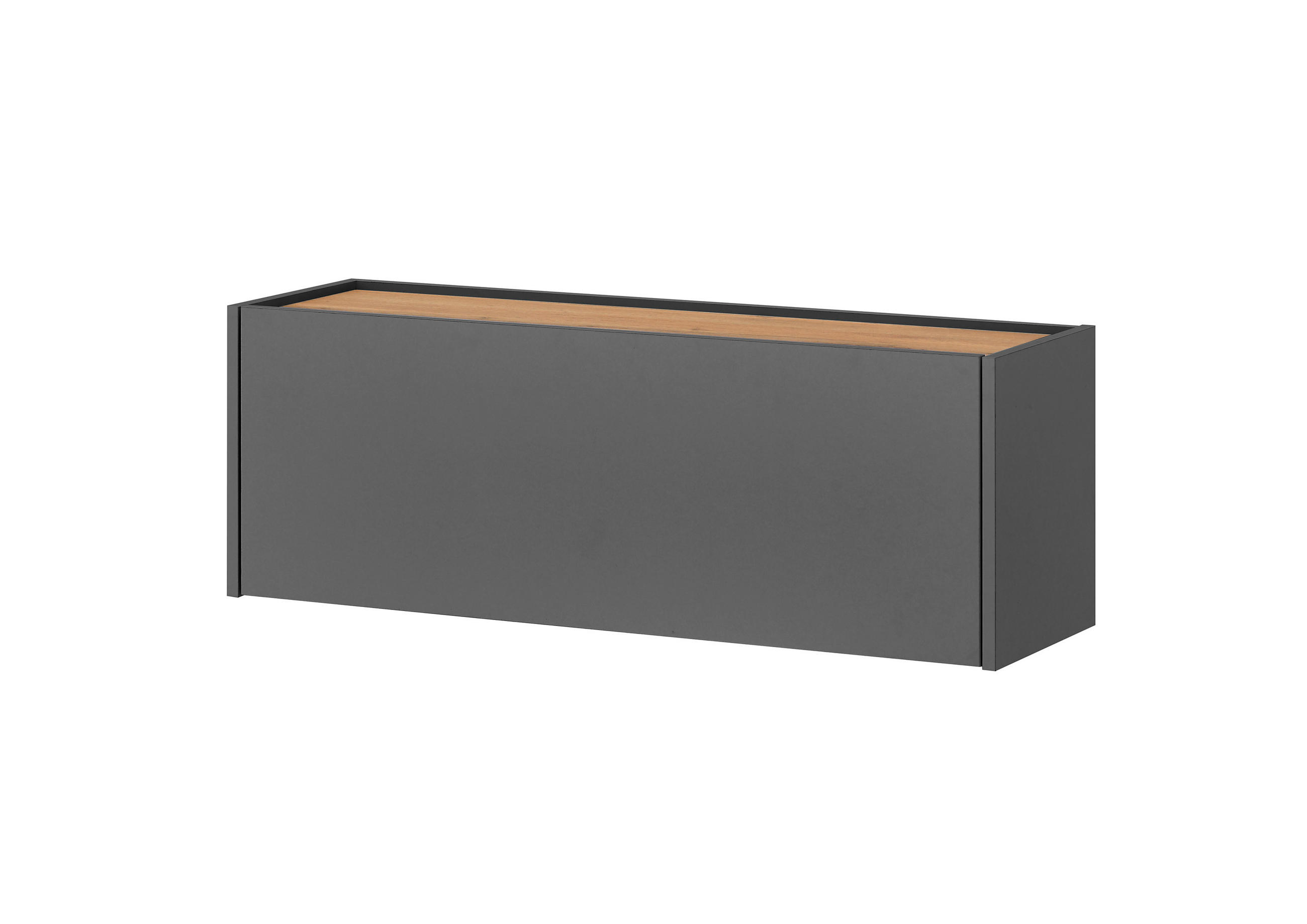 HÄNGESCHUHSCHRANK Anthrazit, Eiche Wotan  - Anthrazit/Eiche Wotan, Design, Holzwerkstoff (100/35/30cm) - Modante