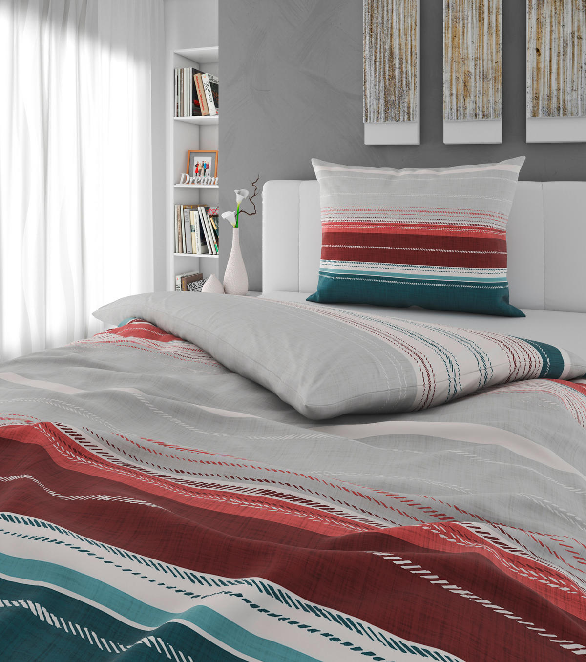 BETTWÄSCHE 2-teilig Satin 140/200 cm  - Multicolor, KONVENTIONELL, Textil (140/200cm) - Esposa