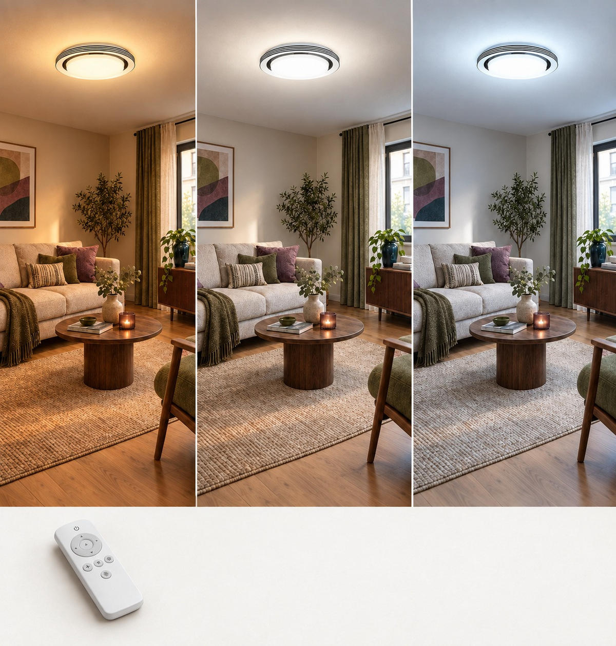 LED-DECKENLEUCHTE Atria 27/7 cm   - Schwarz, Basics, Kunststoff (27/7cm)