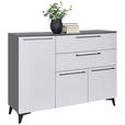 REGAL Anthrazit  - Anthrazit/Schwarz, KONVENTIONELL, Holzwerkstoff/Kunststoff (46/90/40cm) - Hom`in