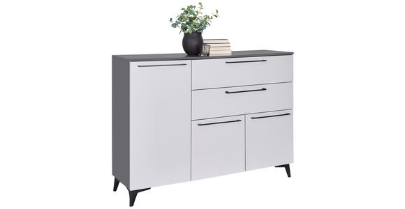 REGAL Anthrazit - Anthrazit/Schwarz, KONVENTIONELL, Holzwerkstoff/Kunststoff (46/90/40cm) - Hom`in