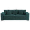BIGSOFA Mikrofaser Grün  - Grün, MODERN, Kunststoff/Textil (244/62/117cm) - MID.YOU