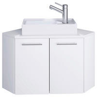 WASCHTISCHKOMBI 50 cm  - Weiß/Grau, MODERN, Keramik/Holzwerkstoff (50cm) - MID.YOU