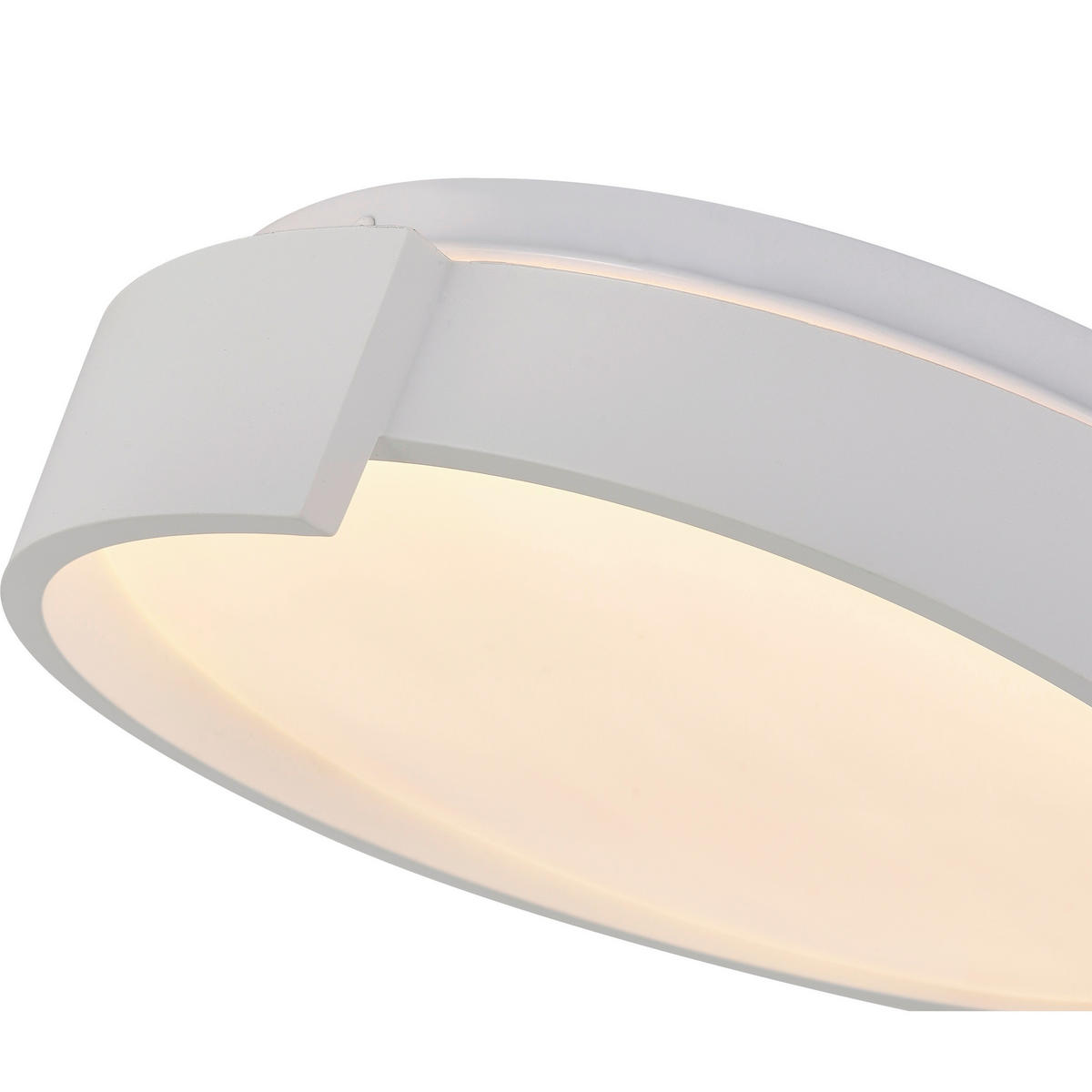 LED-DECKENLEUCHTE Halo 7.5/26.5/26.5 cm  - Weiß, Design, Kunststoff (7.5/26.5/26.5cm)