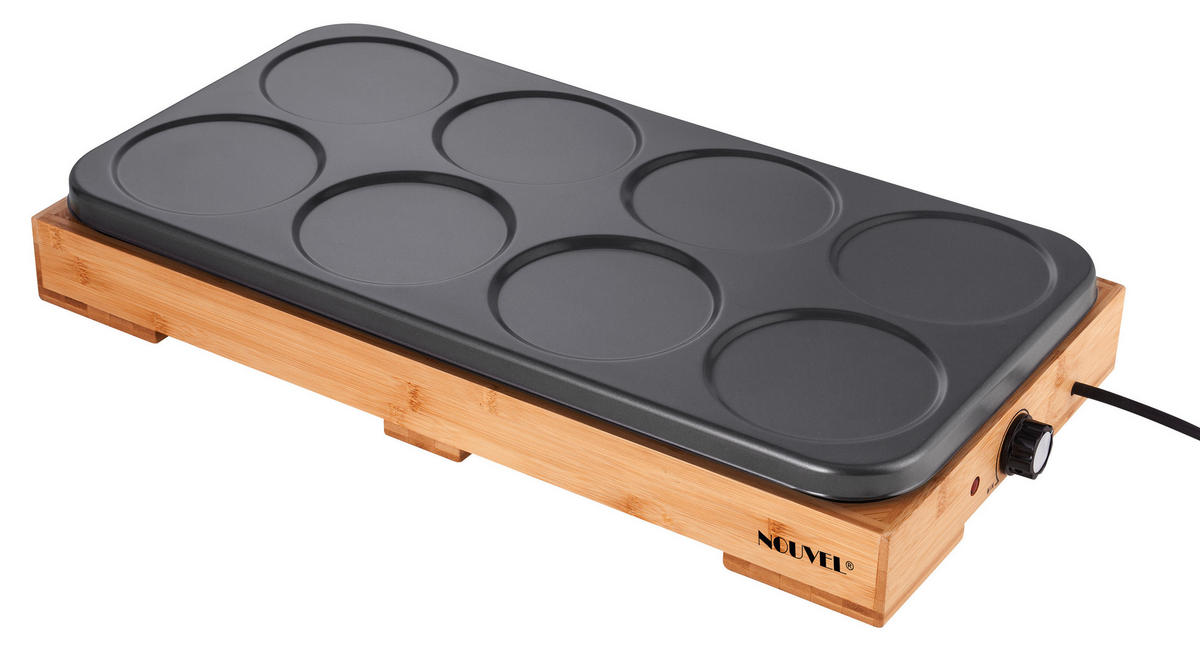 PARTY WOKSET  - Schwarz/Braun, Design, Holz/Metall (64/31/12cm) - Nouvel