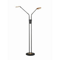 LED-STEHLEUCHTE 25/150 cm   - Schwarz, Design, Metall (25/150cm) - Fischer & Honsel