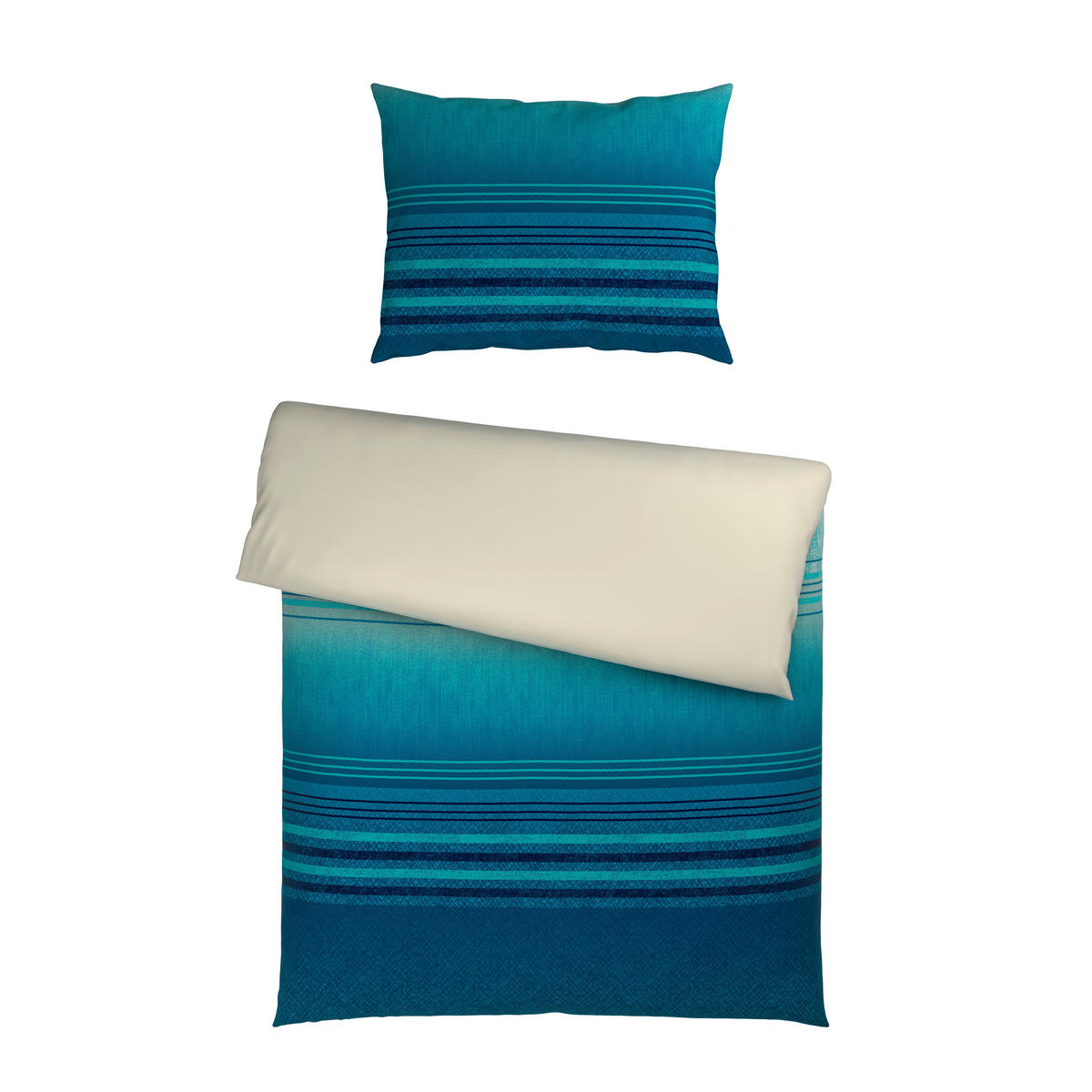 KÉTOLDALAS ÁGYNEMŰHUZAT szatén 140/220 cm  - kék, textil (140/220cm) - Novel