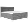 BOXSPRINGBETT 180/200 cm  in Grau  - Schwarz/Grau, Design, Textil/Metall (180/200cm) - Esposa