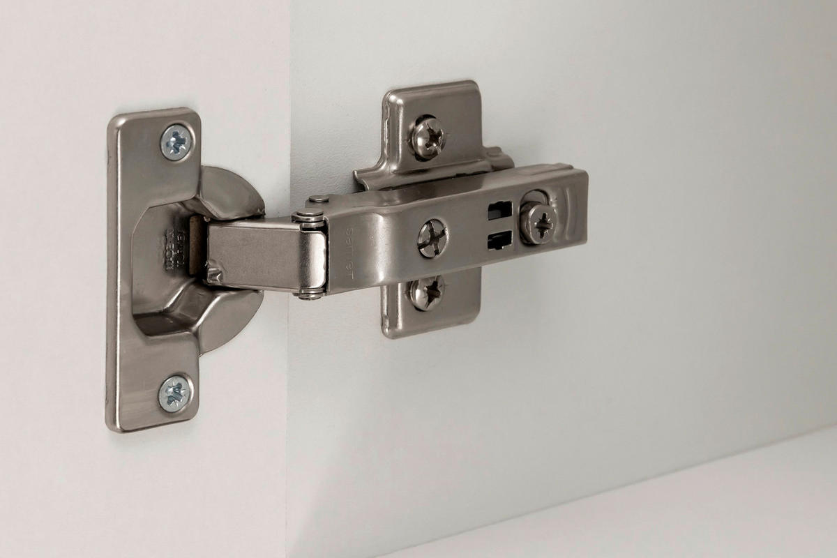 KÜCHENUNTERSCHRANK 100/85/60 cm  in Weiß Hochglanz  - Weiß Hochglanz/Silberfarben, MODERN, Holzwerkstoff/Metall (100/85/60cm) - Held