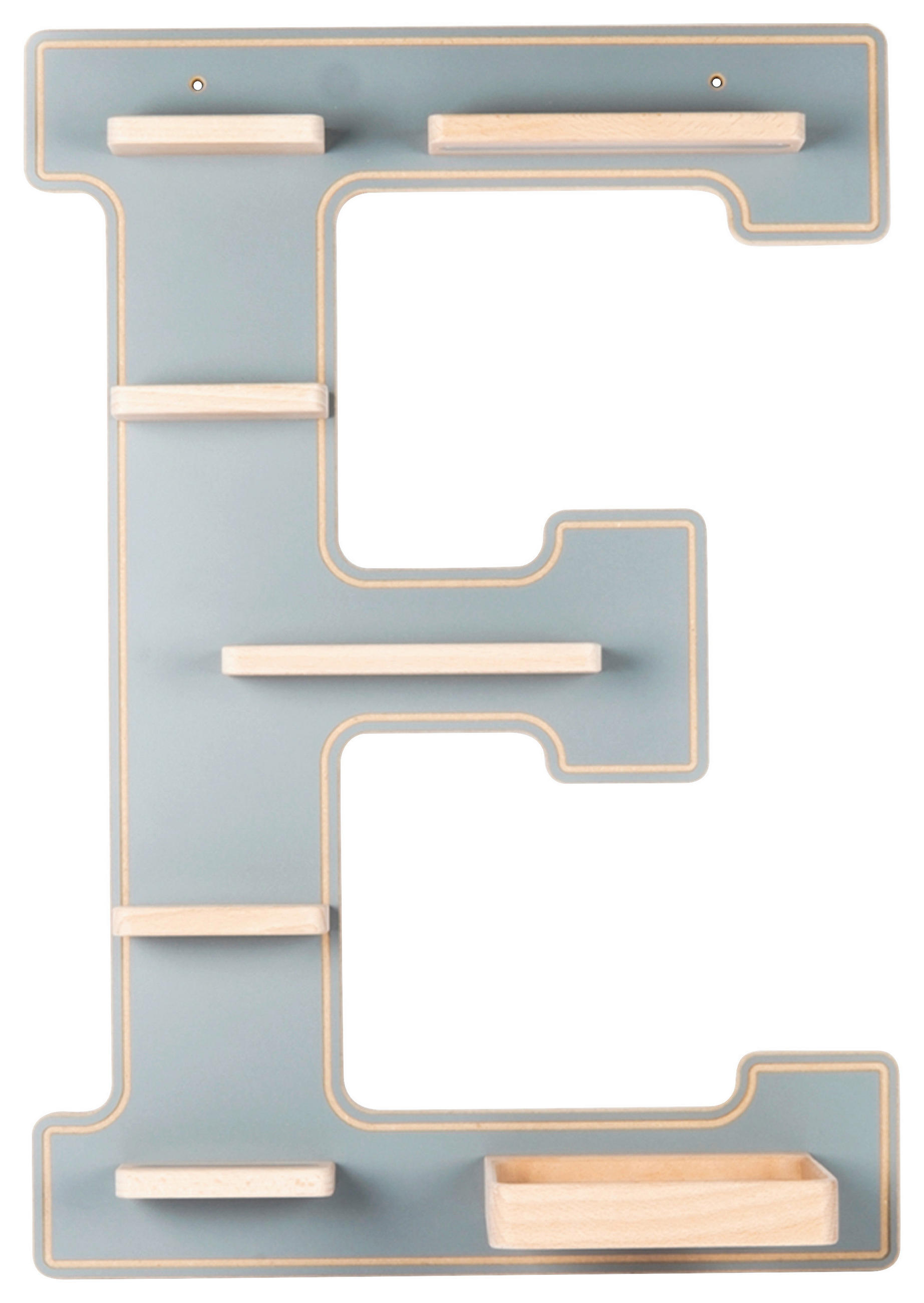KINDERREGAL  - Grau, Modern, Holzwerkstoff (38/54/19cm) - MID.YOU