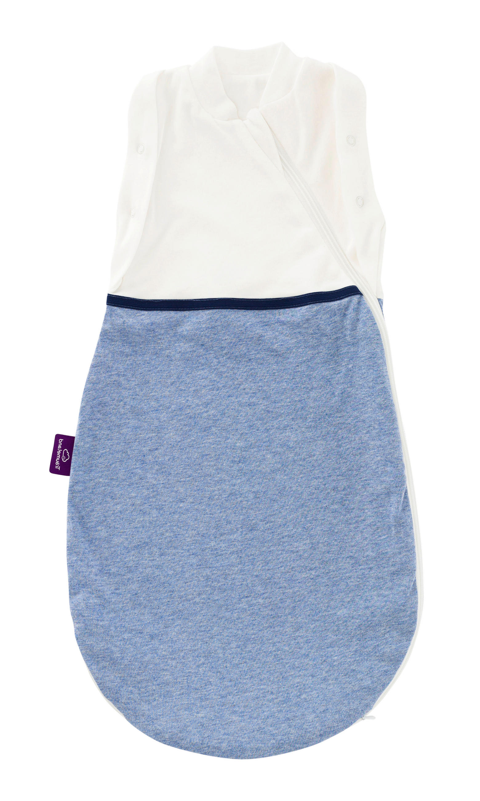BABYSCHLAFSACK Puck-Schlafsack "Air" 50/56  - Pastellblau, Basics, Naturmaterialien (50/56null) - Träumeland