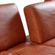 ECKSOFA 16580 Sprint in Echtleder Cognac  314/176 cm  - Cognac/Bronzefarben, Design, Leder/Holz (314/176cm) - Valnatura