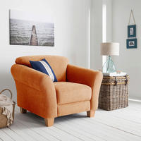 SESSEL in Flachgewebe Terracotta  - Terracotta/Naturfarben, KONVENTIONELL, Holz/Textil (101/84/89cm) - Sit & More