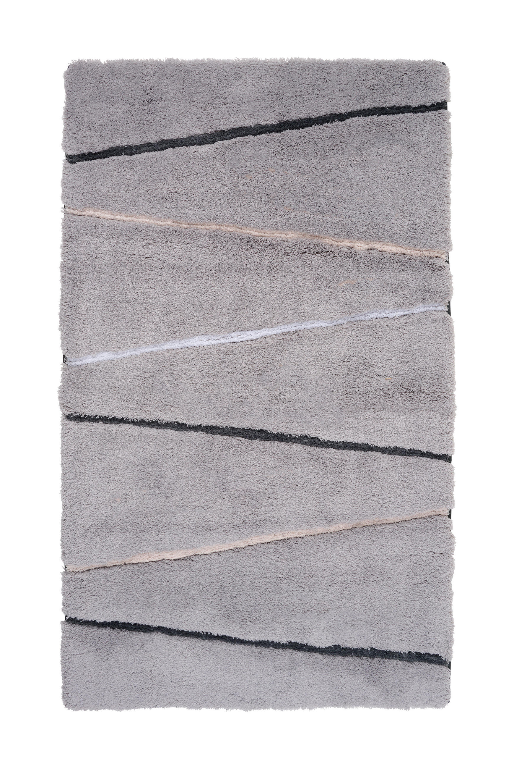 BADEMATTE Hellgrau  - Hellgrau, Basics, Naturmaterialien/Textil (120/70/2.7cm) - Dieter Knoll