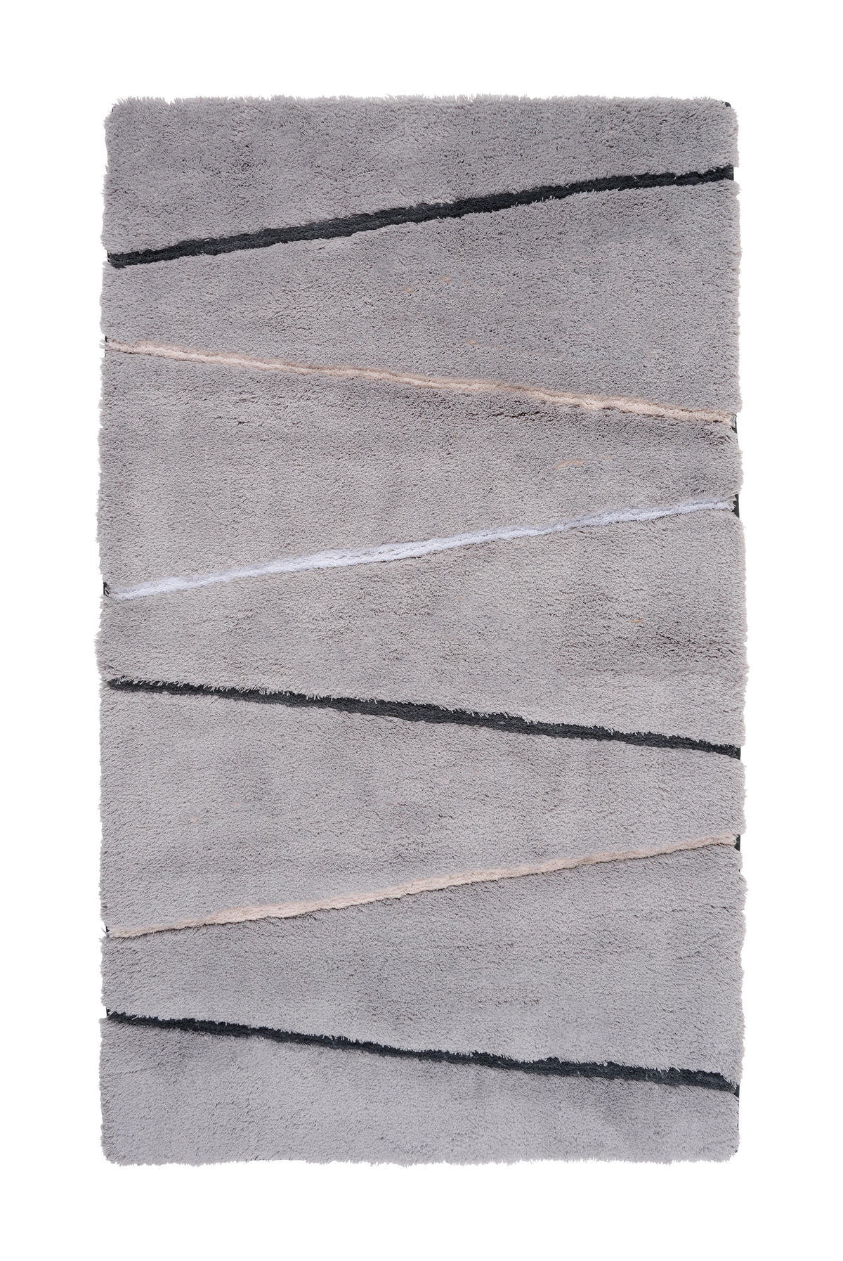 BADEMATTE Hellgrau  - Hellgrau, Basics, Naturmaterialien/Textil (120/70/2.7cm) - Dieter Knoll