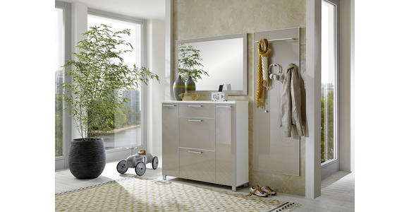 WANDSPIEGEL 120/77/5 cm    - Taupe, Design, Glas (120/77/5cm) - Novel