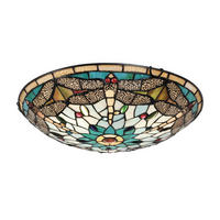 MENNYEZETI LÁMPA - barna/többszínű, Basics, Üveg/fém (12/40/40cm)