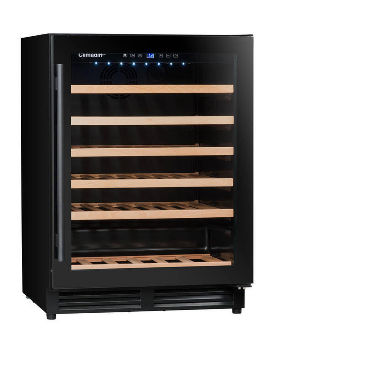WEINKÜHLSCHRANK CBU51S2B  - Basics, Glas/Holz (59,5/82,0/57,5cm)