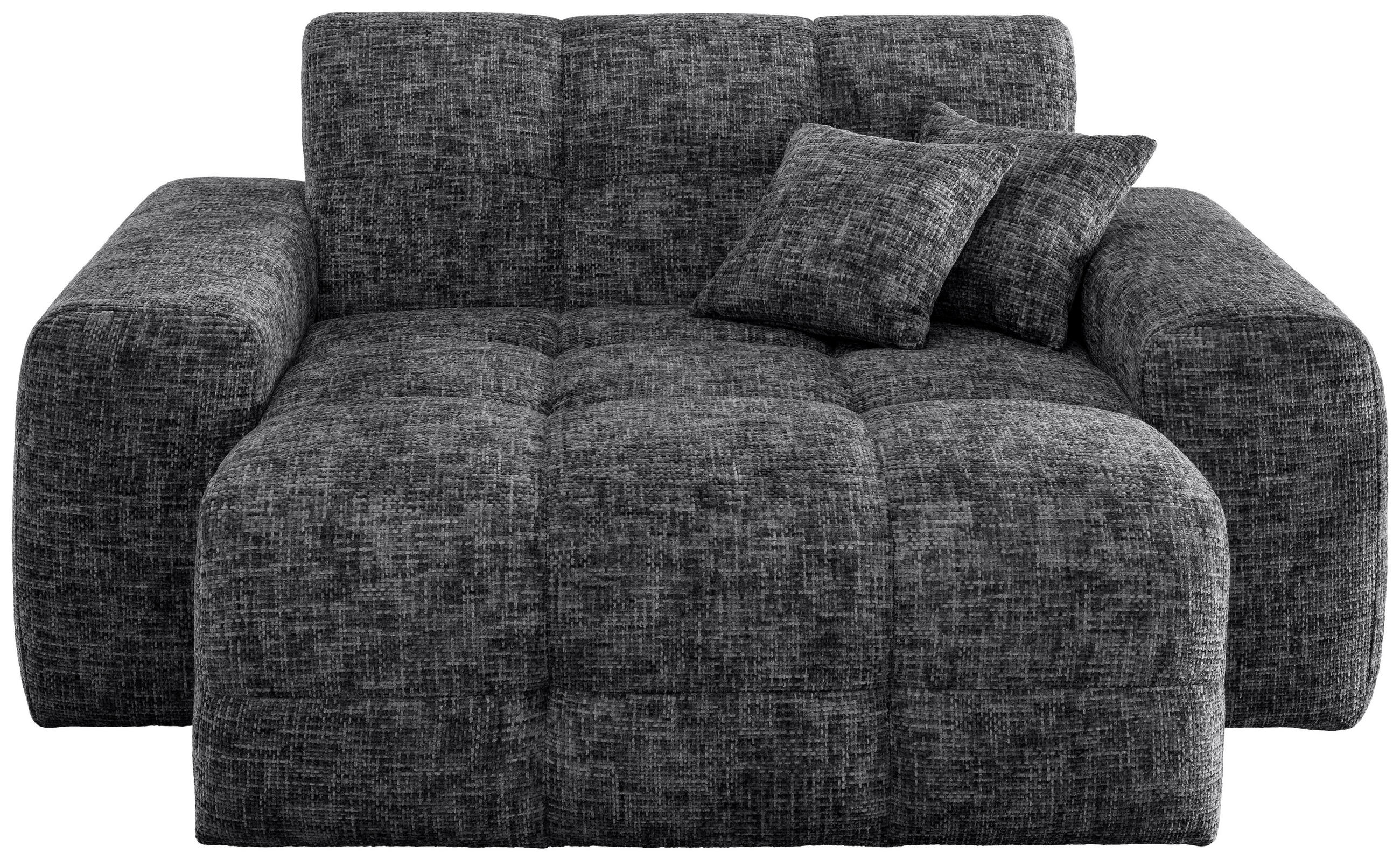XXL-SESSEL in Struktur Schwarz  - Schwarz, Modern, Kunststoff/Textil (181/87/155cm) - Livetastic