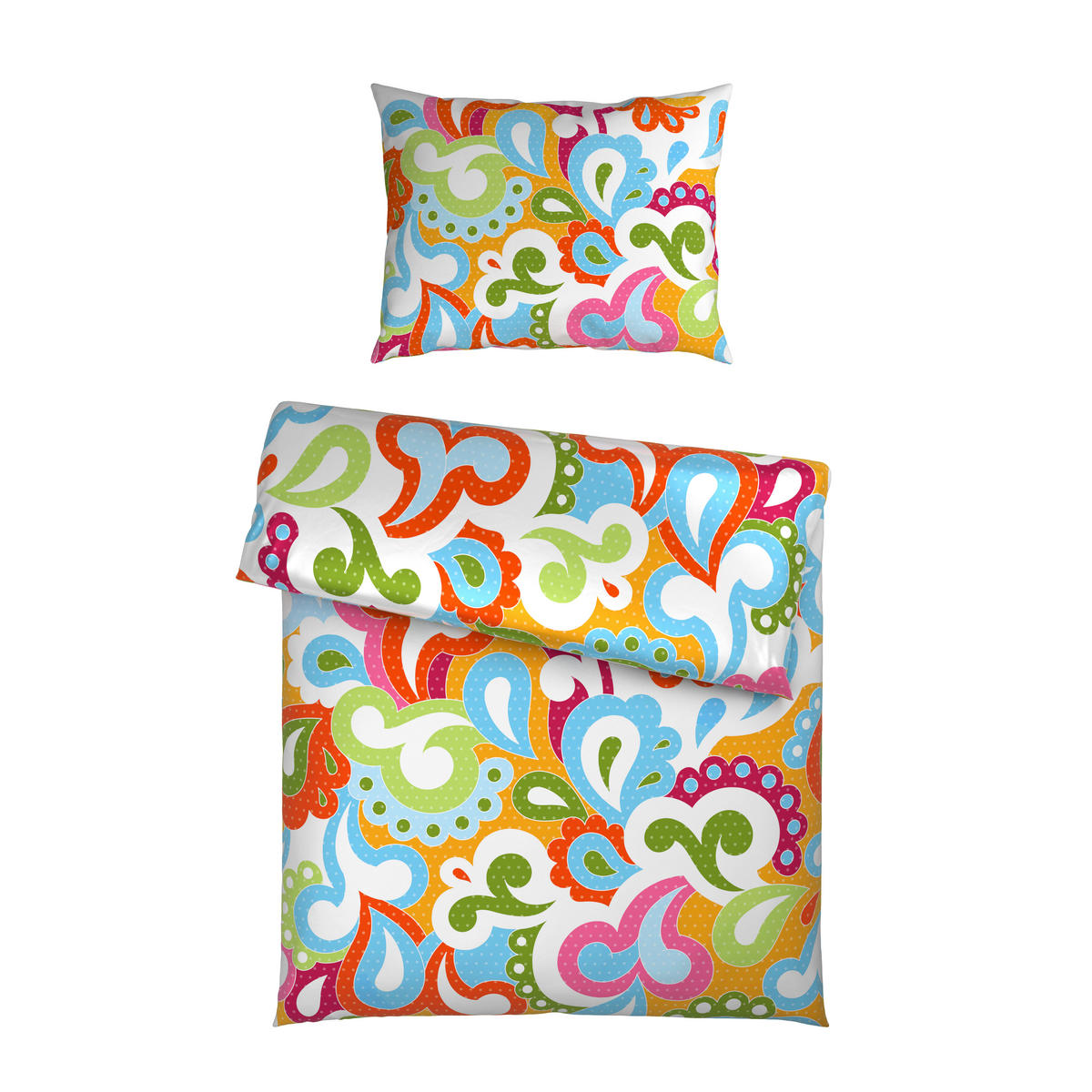 POSTEĽNÁ BIELIZEŇ, satén, viacfarebná, 140/200 cm - viacfarebná, Trend, textil (140/200cm) - Esposa