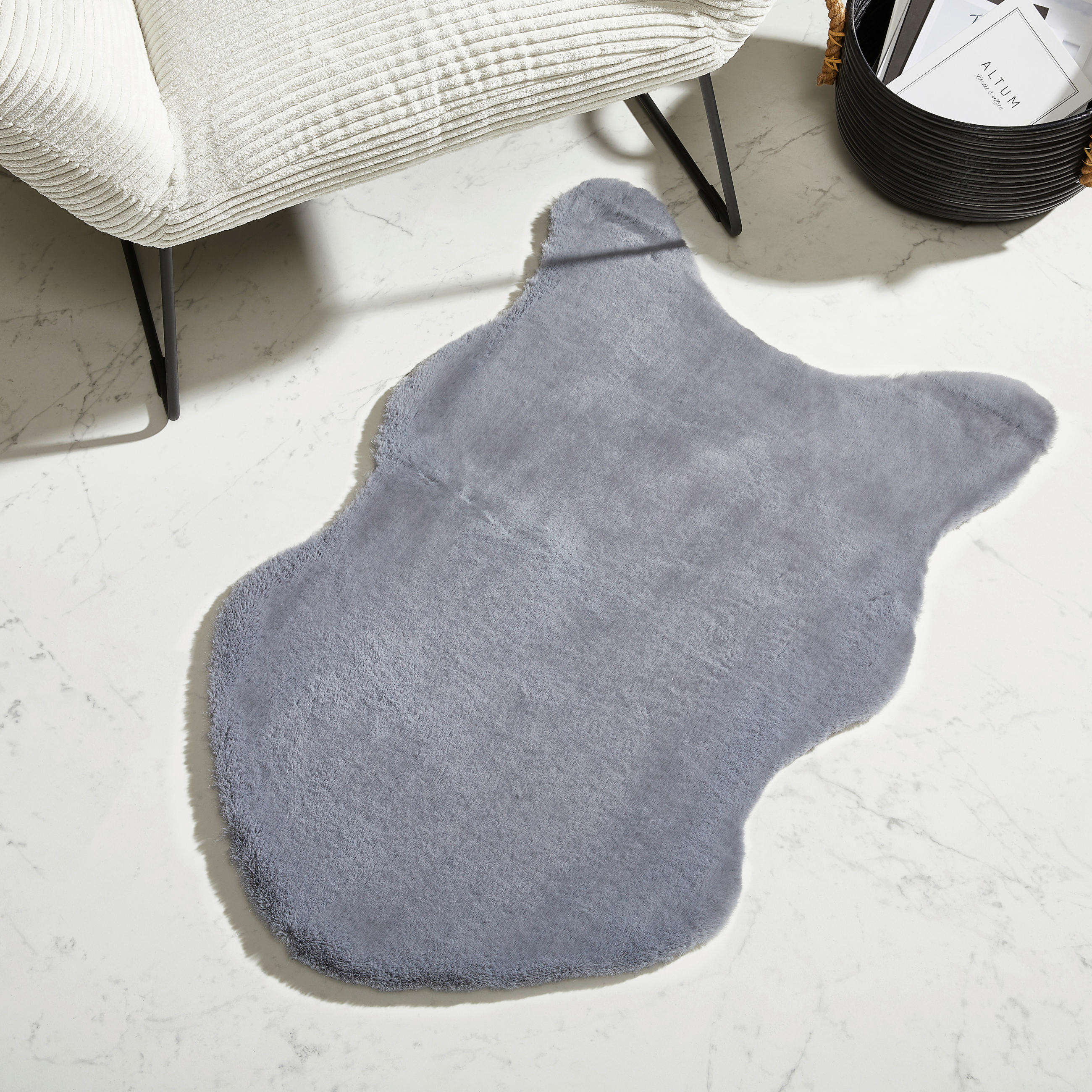 KUNSTFELL 60/90 cm  - Grau, LIFESTYLE, Fell/Textil (60/90cm) - Novel
