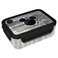 LUNCHBOX - Edelstahlfarben/Transparent, Basics (19,5/14,2/7,2cm) - Disney