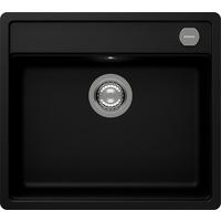 SPÜLE MONN100FBPUR  - Schwarz, Basics, Stein (57/29/51cm) - Schock