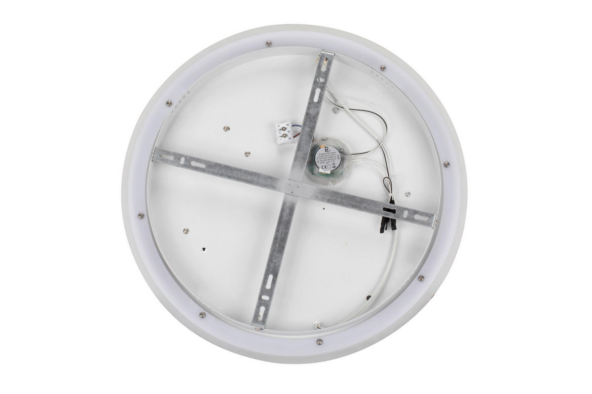 PLAFONIERĂ CU LED - alb, Basics, plastic/metal (48cm) - Novel