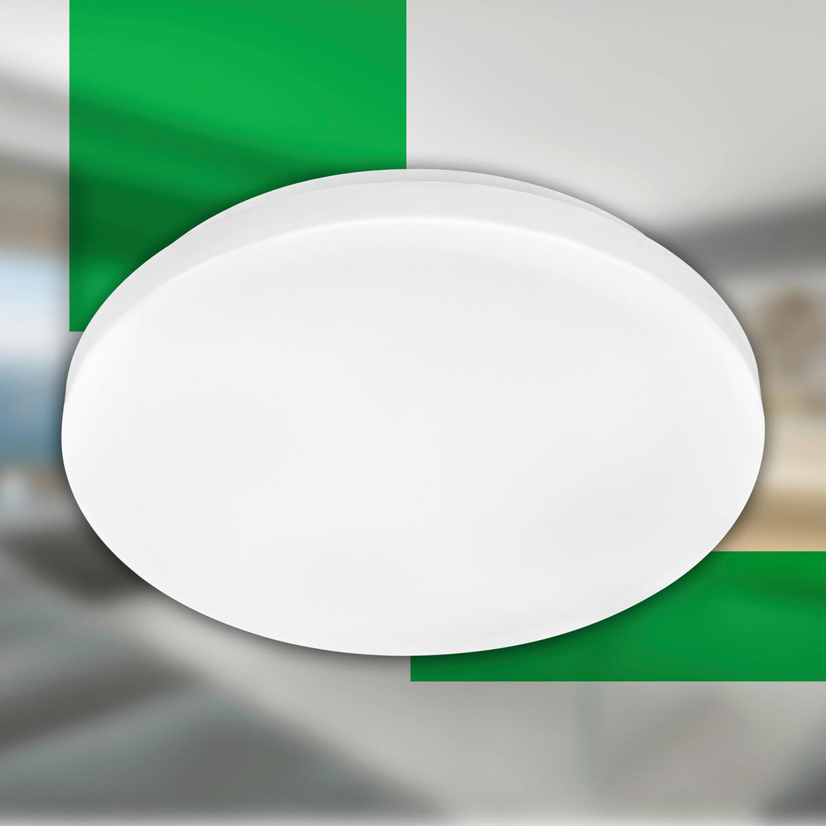 LED-DECKENLEUCHTE Elipso A 29/6 cm   - Weiß, Basics, Kunststoff (29/6cm)