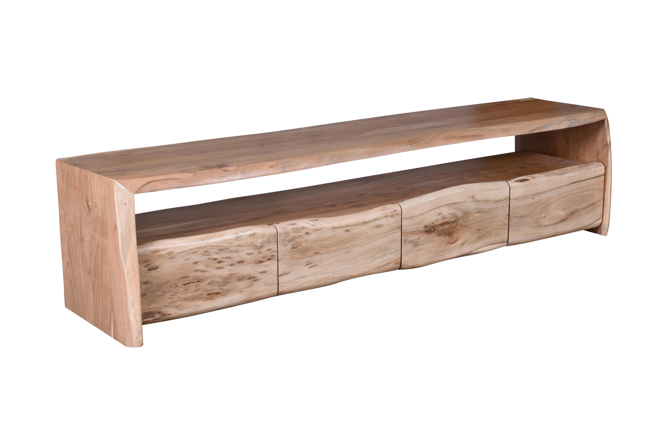 LOWBOARD  190/45/47 cm 4 Schublade(n)  - Naturfarben, Design, Holz (190/45/47cm) - MID.YOU