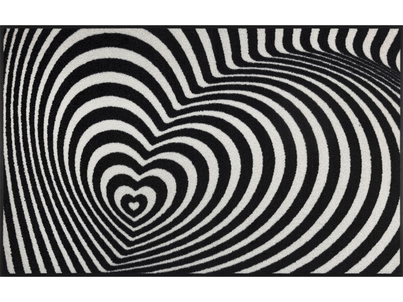 TRAVERSĂ - alb/negru, Design, plastic/textil (75/120cm) - wash+dry
