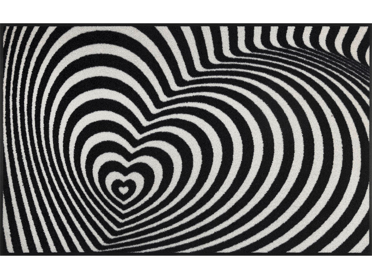 TRAVERSĂ - alb/negru, Design, plastic/textil (75/120cm) - wash+dry