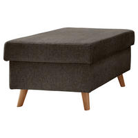 HOCKER in Textil Braun  - Naturfarben/Braun, KONVENTIONELL, Holz/Textil (61/43/61cm) - P & B