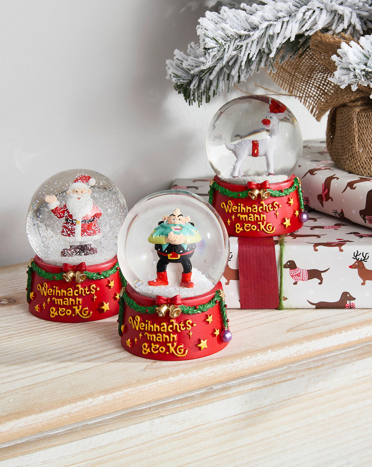SCHNEEKUGEL  - Multicolor, Basics, Glas/Kunststoff (6/9/6cm)