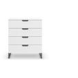 KOMMODE  in 80/92/42 cm  - Dunkelgrau/Weiß, Design, Holzwerkstoff/Metall (80/92/42cm) - Carryhome