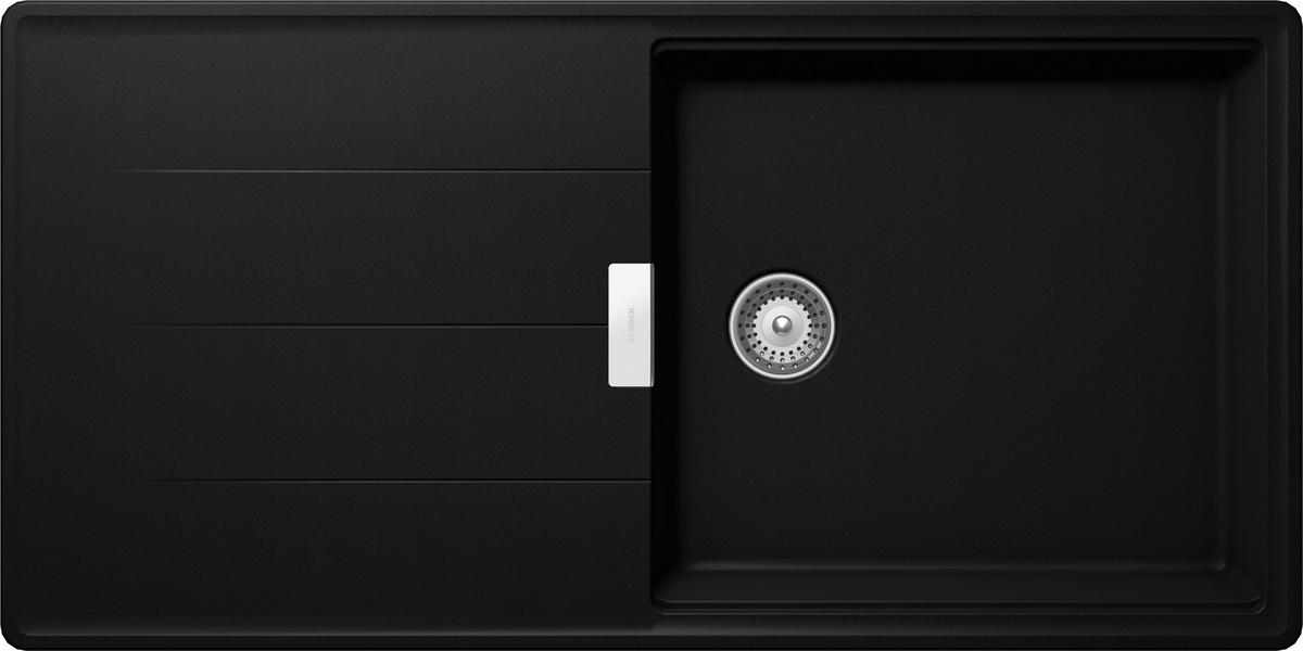 SPÜLE TIAD100LAPUR  - Schwarz, Basics, Stein (100/50cm) - Schock